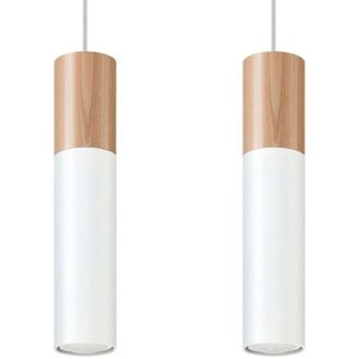 Wonderlamp L&aacute;mpara Colgante Vira Blanco, 2 Luces