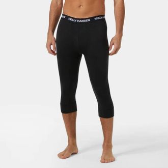 Helly Hansen Lifa Merino Midweight 3/4 Pant In Black