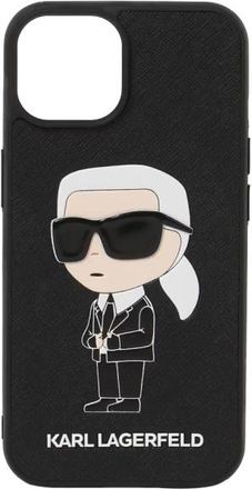 Karl Lagerfeld K/Ikonik 2.0 Case 14 - unisex - Telefoonaccessoires - Zwart - ONE Size - Accessoires