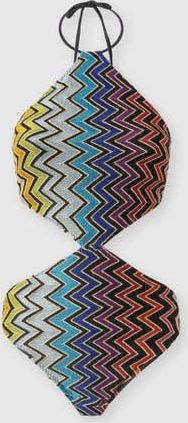 Missoni Geometric One-piece Swimsuit With Neck Tie in Multicoloured at Nordstrom, Size 38 It