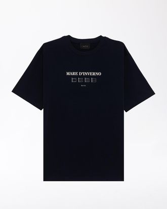 D.A.T.E. t-shirt mare dinverno blue