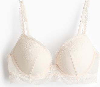 H&M Push-up-BH aus Spitze - White