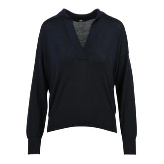Alpha Studio Dames, Truien, Blauw, Maat: M Wol