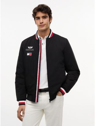 Tommy Hilfiger Mens Tommy x Cadillac F1 Team Replica Bomber - Black - XXS