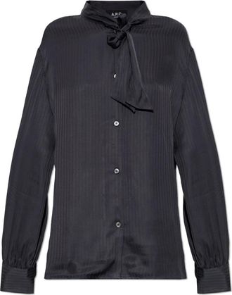 A.P.C. Marguerite shirt - Dames - Overhemden - Blauw - S - Overhemden
