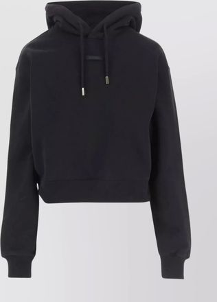 Jacquemus cropped hoodie drawstring detail