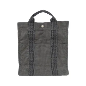 Herm&egrave;s Black Canvas Backpack (Pre-Owned)