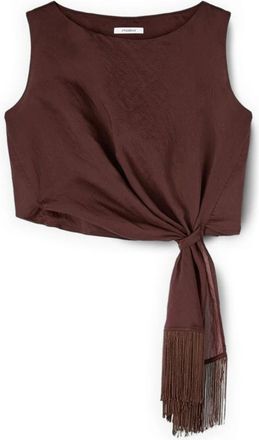 Motivi Tops, Dames, Bruin, XL, Blouses