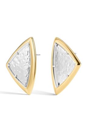 Luv AJ The Bianco Nero Stud Earrings in Gold at Nordstrom