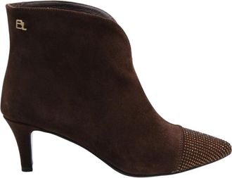 Babouche Lifestyle Tokat Enkellaars - Dames - Laarzen met Hak - Bruin - 37 EU - Schoenen