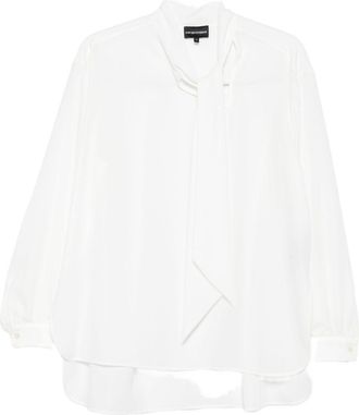 Emporio Armani Bow Tie Blouse