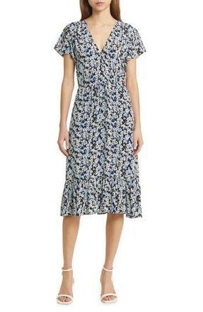 Rails Kiki Floral Midi Dress in Midnight Meadow Floral at Nordstrom Rack, Size Xx-Small