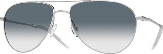 Oliver Peoples OV1002S Benedict 52413F Mens Sunglasses Silver Size 59