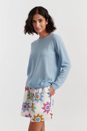 Chinti and Parker Air Cashmere Sweater in Sky Blue at Nordstrom, Size X-Small