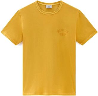Woolrich Wote 01266178 T-shirt - Heren - T-shirts - Geel - XL - Katoen - Tops