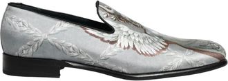 Dolce & Gabbana Vasari Moccasins - Heren - Loafers - Grijs - 44 EU - Leer - Schoenen
