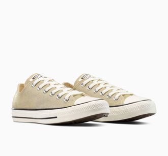 Converse Sneaker CONVERSE CHUCK TAYLOR ALL STAR, Damen, Gr. 39,5, last straw, egret, schwarz, Textil, Schuhe Sneaker