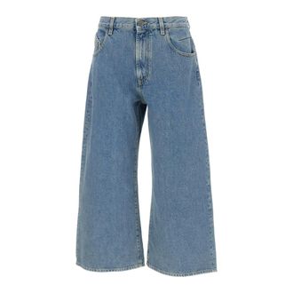 The Attico Cropped Jeans, female, Blue, Size: W27 Cropped Balloon Jeans