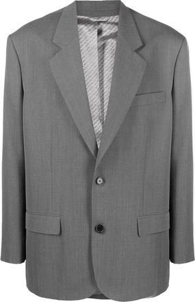 Acne Studios single-breasted blazer - men - Viscose/Wool/Polyester - 50 - Grey