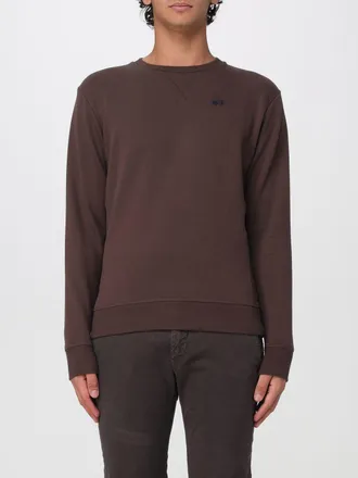 La Martina Crewneck Cotton Sweatshirt with Dropped Shoulders and Contrast Logo