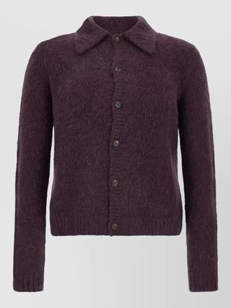 Dries Van Noten alpaca wool brushed cardigan