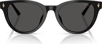 Jimmy Choo London Trace 53mm Phantos Sunglasses in Black /Dark Grey at Nordstrom
