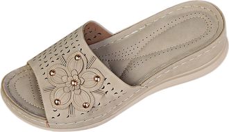 Generic Summer Sandals Womens Rhinestone Casual Flower Roman Sandals Leather Sandals for Indoor and Outdoor Swimming Sandals for Beach Water Sandals Hands Fre