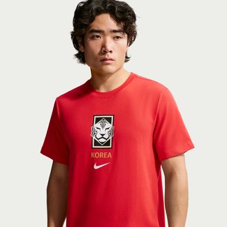 Nike Korea Nike Mens Soccer T-Shirt in Red | IH2185-679