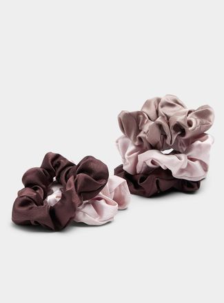 Kitsch Womens Satiny sleep scrunchies Set of 5