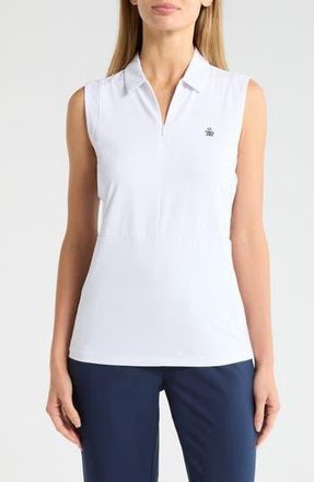 Original Penguin Sleeveless Zip Polo in Bright White at Nordstrom Rack, Size X-Small