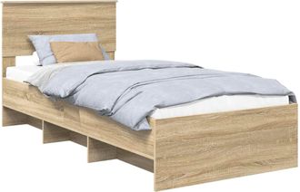 vidaXL Estructura De Cama Roble Sonoma 75 X 190 Cm Vidaxl