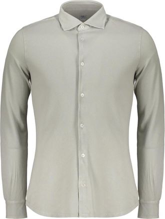 Fedeli Lange Mouwen Shirt - Heren - Casual Overhemden - Grijs - 4XL - Katoen - Overhemden
