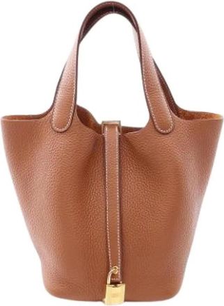 Herm&egrave;s Pre-owned Vintage Bucket Bag - Pre-owned - Mujer - Marr&oacute;n - ONE SIZE