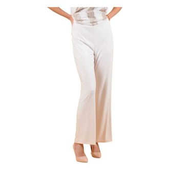 Frank Lyman Design Wide Trousers, female, Beige, Size: 2XL Pull-On Jersey Pant 038
