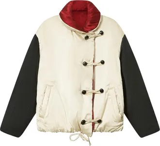 Isabel Marant Bleza Silk Satin Puffer Jacket