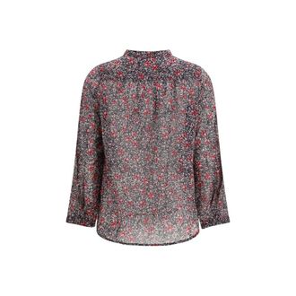 Isabel Marant Womens Purple Cotton Pattern Shirt