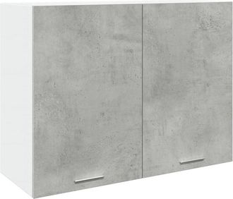 vidaXL Hanging Cabinet Lyon Concrete Grey 80x31x60 cm Engineered Wood Vidaxl
