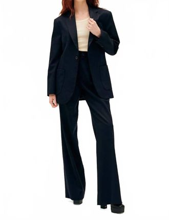 Nili Lotan Flavie Pant In Dark Navy