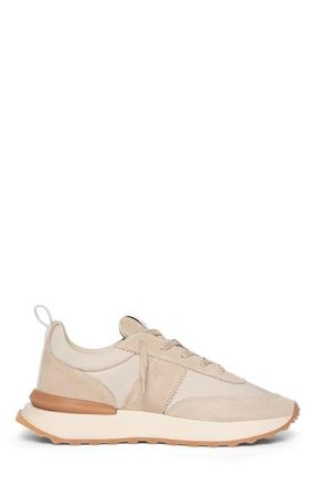 Mani&egrave;re De Voir Monaco Suede and Nylon Runner in Cream at Nordstrom, Size 10
