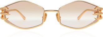 Anna-Karin Karlsson CLAW PLUME Gold Womens Sunglasses Gold Size 58