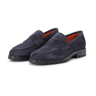 Santoni Loafers, male, Blue, Size: 10 1/2 US Loafers
