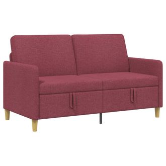 vidaXL Divano Con Storage Rosso Vino 152 X 78 X 87 Cm Poliestere Vidaxl
