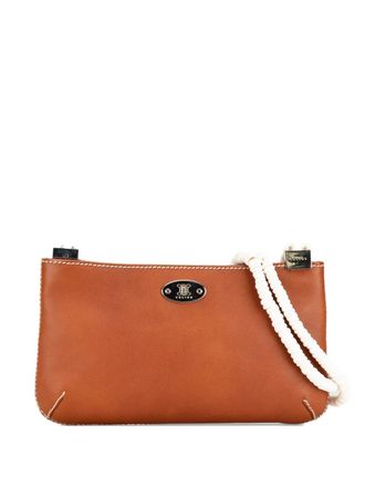Celine 20th Century Calfskin Shell Strap shoulder bag - Brown
