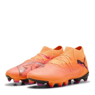 Puma Unisex Accessories Future 8 Pro Firm Ground Football Boots in Heatfire-Bla - Red - Size UK 6.5