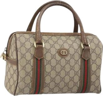 Gucci Pre-owned Plastic Handbag - Dames - Vintage Handtas - Beige - ONE Size - Vintage
