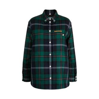 Burberry Mujer, Blusas y Camisas, Verde, Talla: M