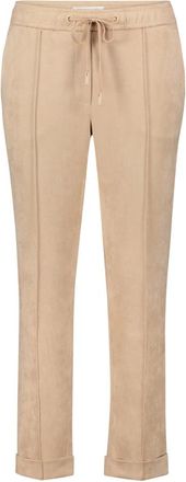 Betty & Co Broeken, Dames, Beige, 2Xl, Broek met plooien