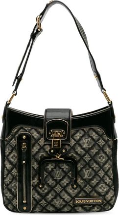 Louis Vuitton Borsa a spalla Denim Musette trapuntata con monogramma 2006 - Nero