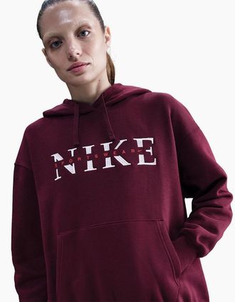 Nike Womens W Nsw Phnx Flc - Red - Size: 10