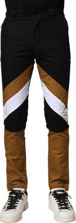 Dolce & Gabbana Multicolor Cotton Slim Fit Men Mens Pants